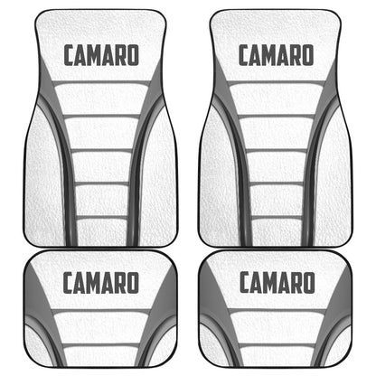 Camaro White Car Floor Mats