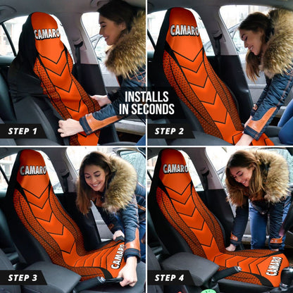 Camaro Hugger Orange Car Seat Covers