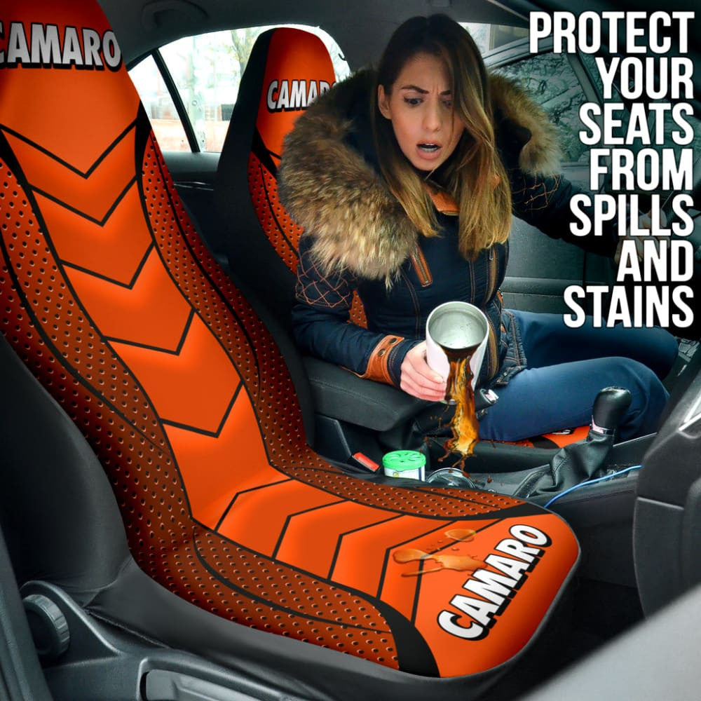 Camaro Hugger Orange Car Seat Covers