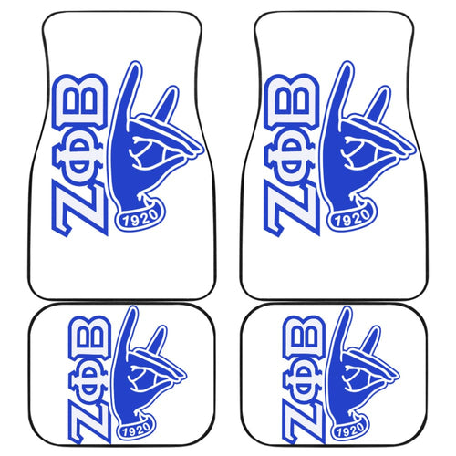Custom Print Automobiles Car Floor Mats Zeta Phi Beta