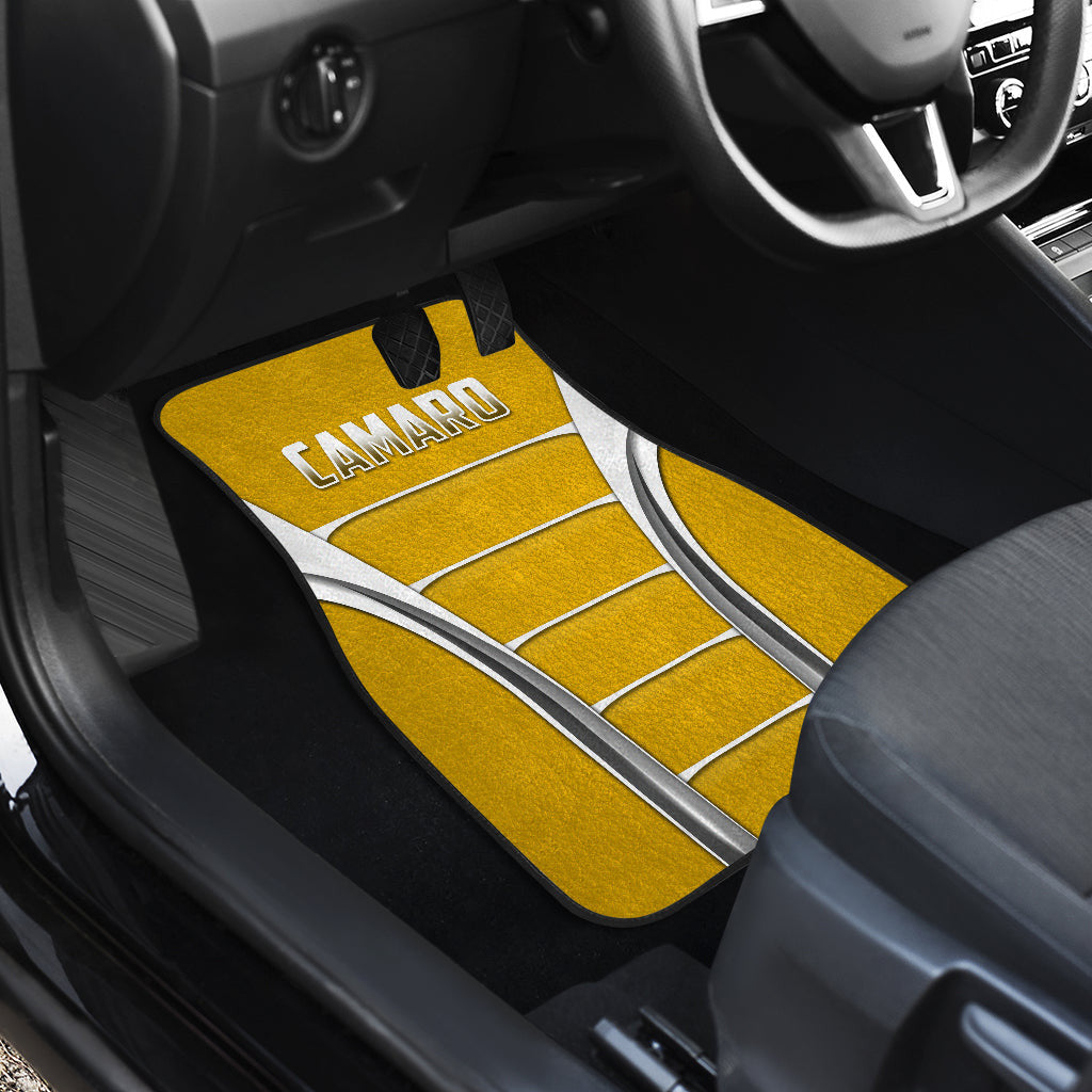 Camaro Yellow Style Car Floor Mats