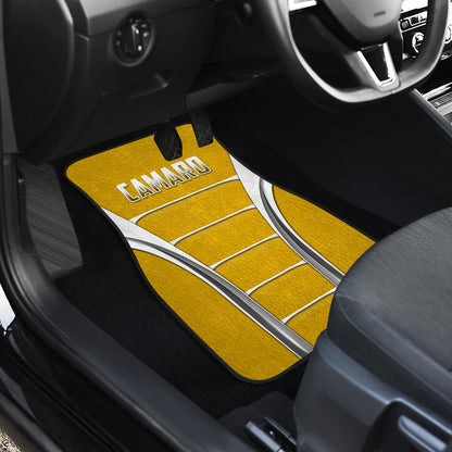 Camaro Yellow Style Car Floor Mats