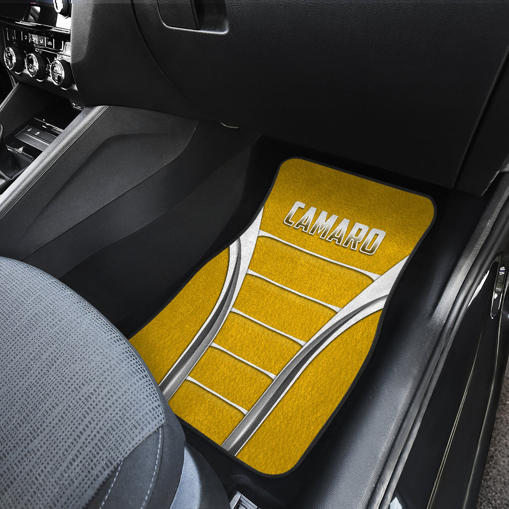 Camaro Yellow Style Car Floor Mats