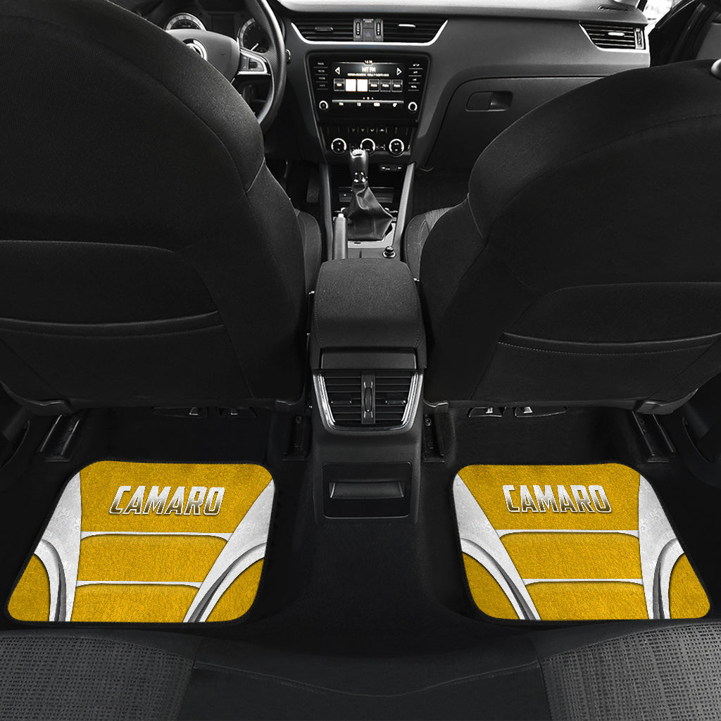 Camaro Yellow Style Car Floor Mats