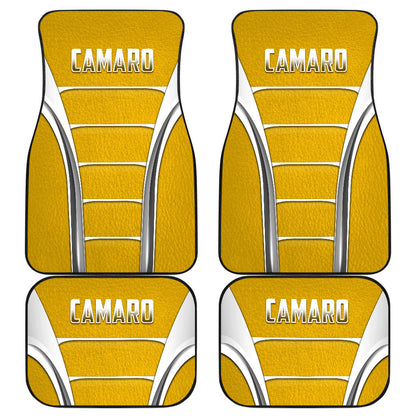 Camaro Yellow Style Car Floor Mats