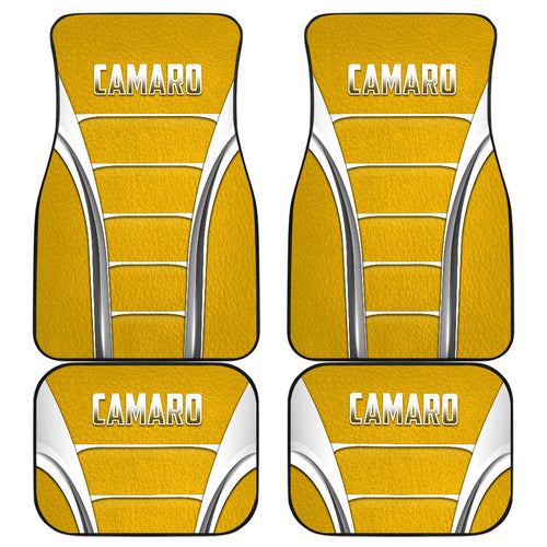Camaro Yellow Style Car Floor Mats