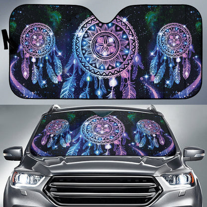 Print Dreamcatcher Boho Galaxy Light Universal Car Auto Sun Shades