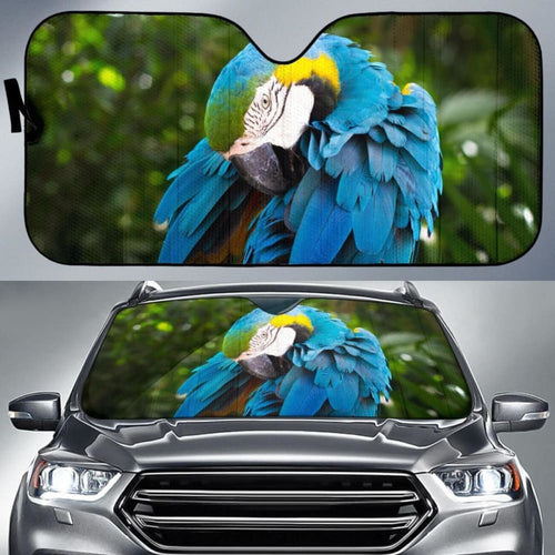 Parrot Blue Car Sun Shade