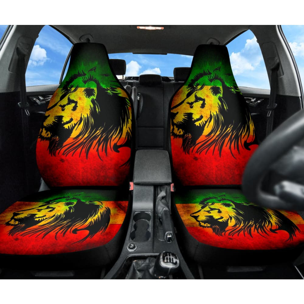 Amazing Gift Ideas Reggae Rasta Lion Car Seat Covers Custom