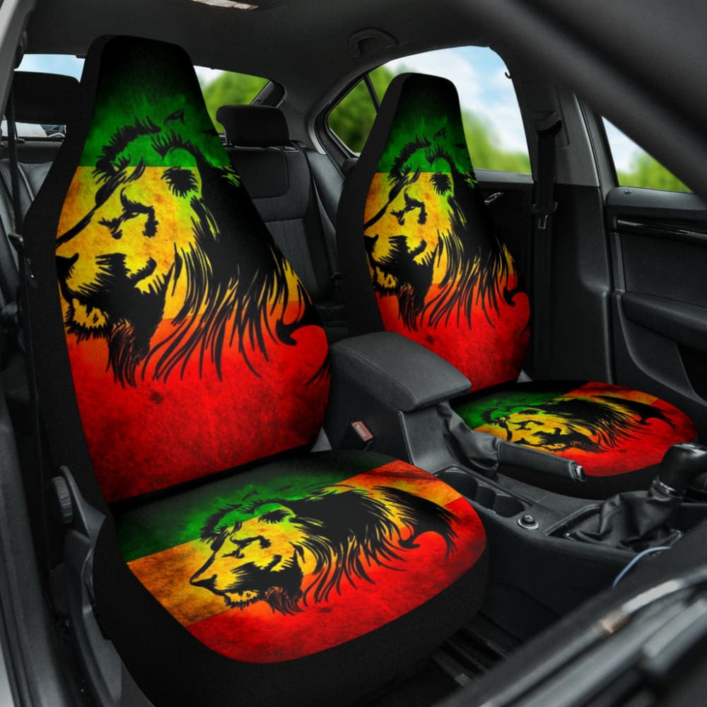 Amazing Gift Ideas Reggae Rasta Lion Car Seat Covers Custom