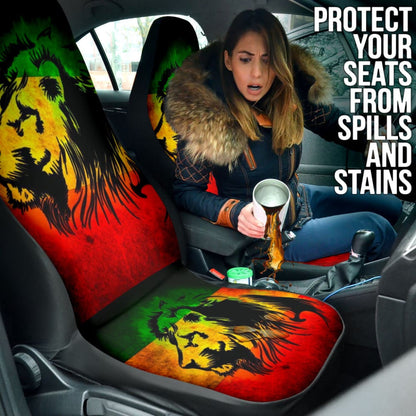 Amazing Gift Ideas Reggae Rasta Lion Car Seat Covers Custom