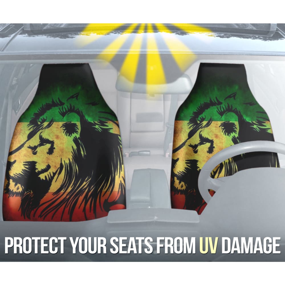 Amazing Gift Ideas Reggae Rasta Lion Car Seat Covers Custom