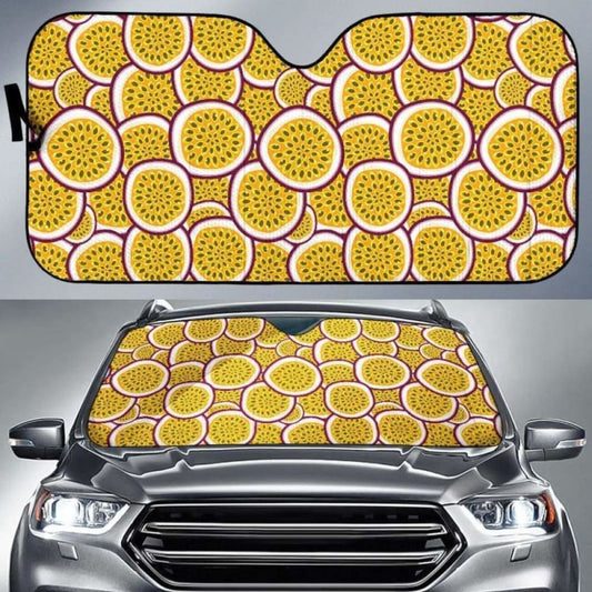 Passion Fruits Slice Pattern Car Auto Sun Shades