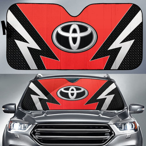 Red And Black Toyota Amazing Style Car Auto Sun Shades Custom