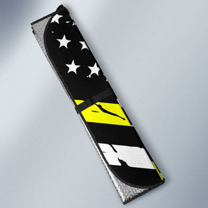 Thin Yellow Line Tow Lives Matter Car Auto Sun Shades