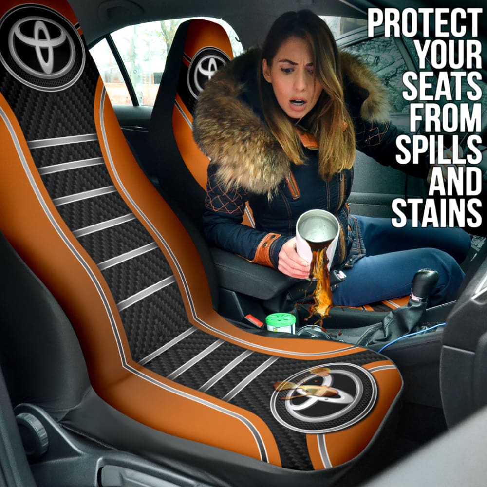 Orange Toyota Amazing Style Car Seat Covers Custom