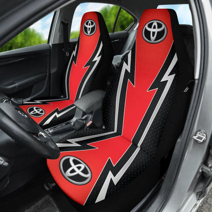 Red And Black Toyota Amazing Style Car Seat Covers Custom