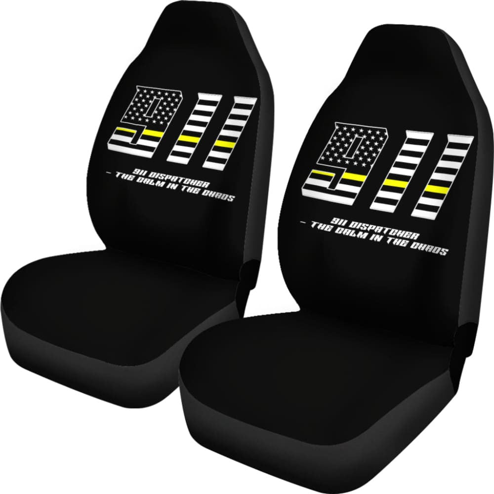 Dispatchers The Chaos Voice In The Dark Thin Yellow Line Car Seat Covers
