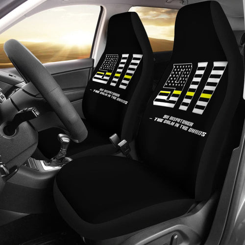 Dispatchers The Chaos Voice In The Dark Thin Yellow Line Car Seat Covers