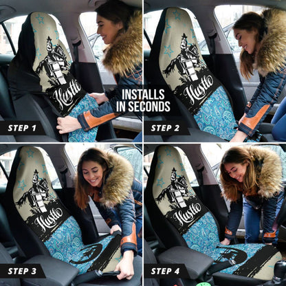 Amazing Barrel Racer Horse Lovers Car Seat Covers Custom