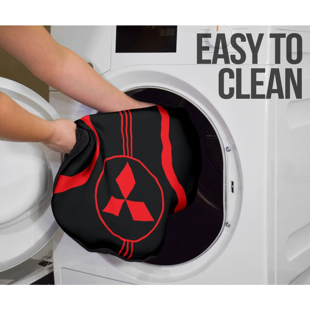 Red Mitsubishi Inspired Car Seat Covers Custom