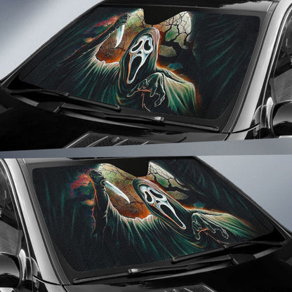 Scream Car Auto Sun Shades Custom Horror Car Decoration