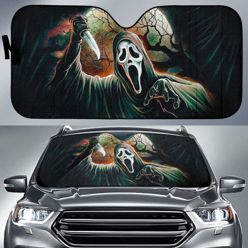 Scream Car Auto Sun Shades Custom Horror Car Decoration