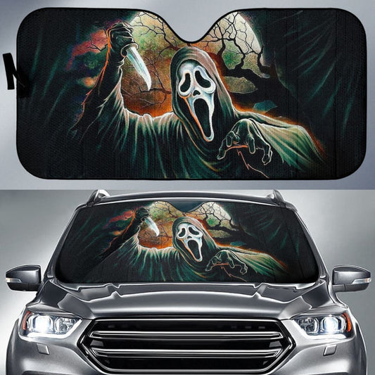 Scream Car Auto Sun Shades Custom Horror Car Decoration