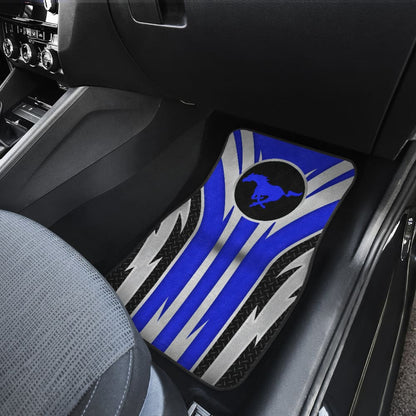 Blue Mustang Car Floor Mats