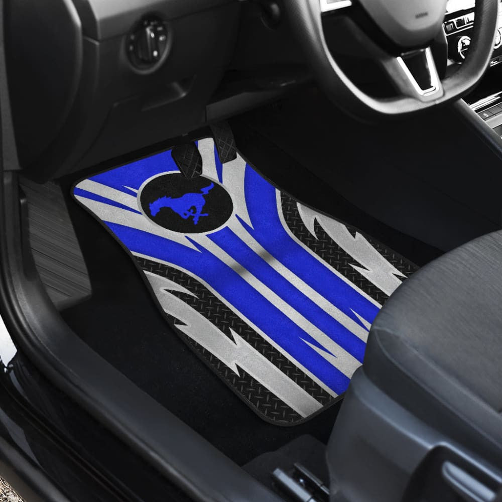 Blue Mustang Car Floor Mats