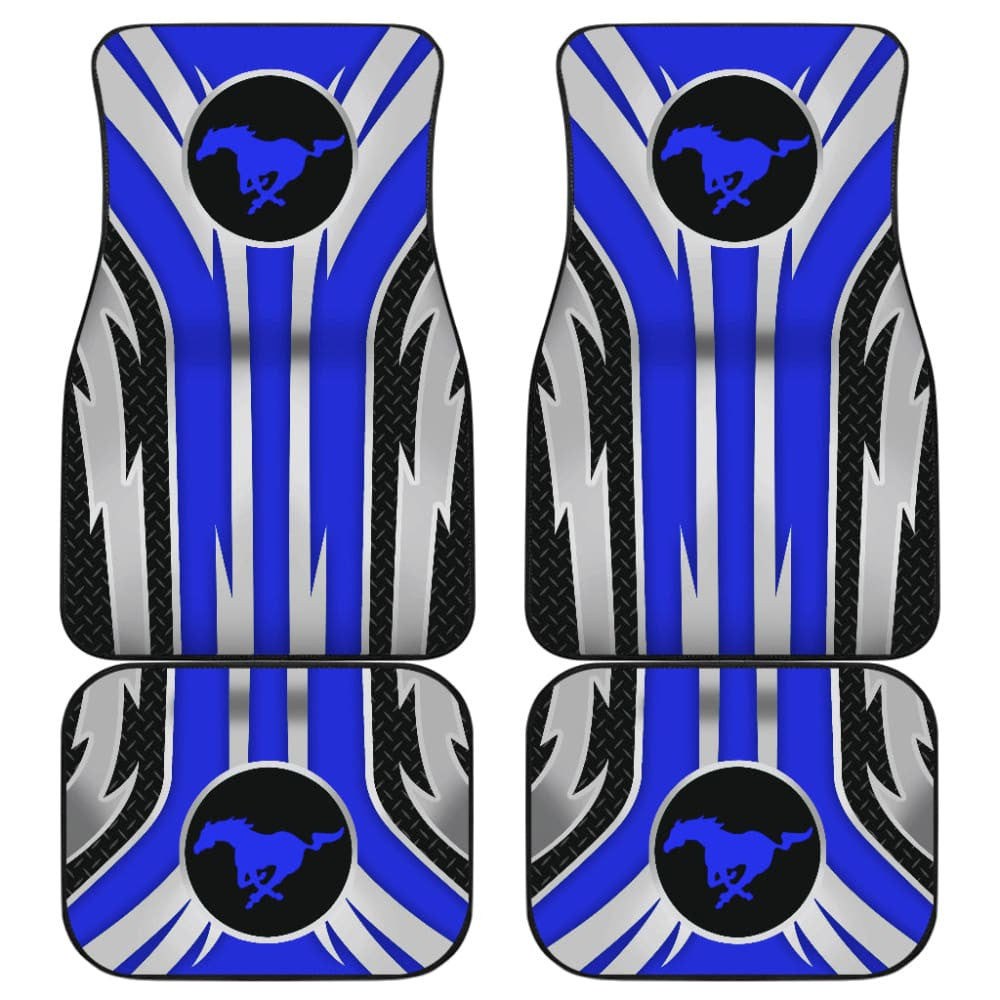 Blue Mustang Car Floor Mats