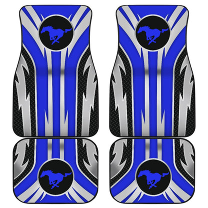 Blue Mustang Car Floor Mats