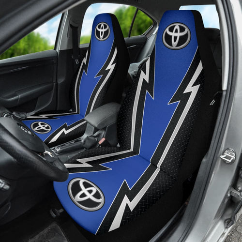 Blue And Black Toyota Amazing Style Car Seat Covers Custom