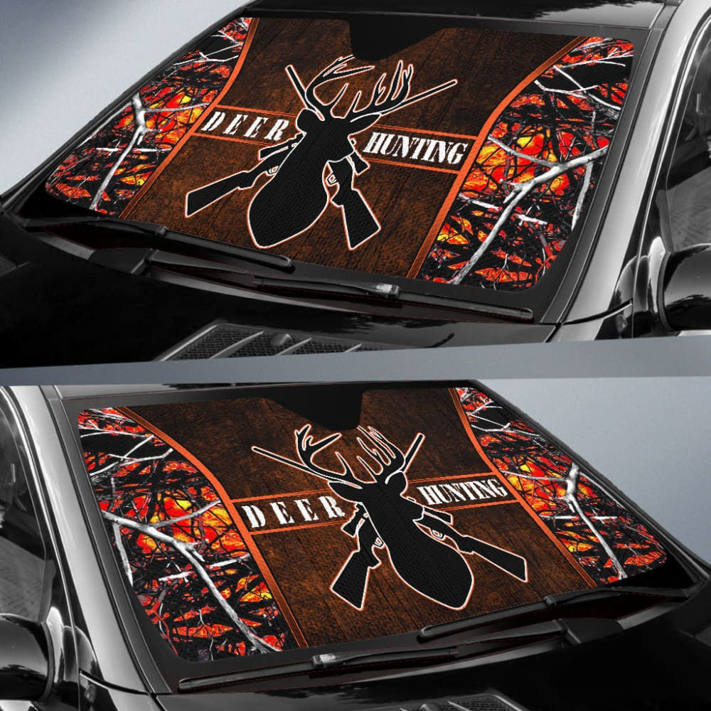 Deer Hunting Muddy Girl Wildfire Car Auto Sun Shades Custom