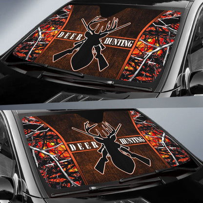 Deer Hunting Muddy Girl Wildfire Car Auto Sun Shades Custom