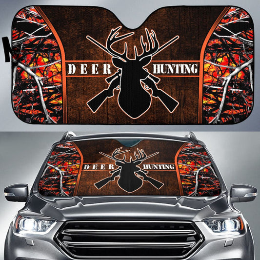 Deer Hunting Muddy Girl Wildfire Car Auto Sun Shades Custom