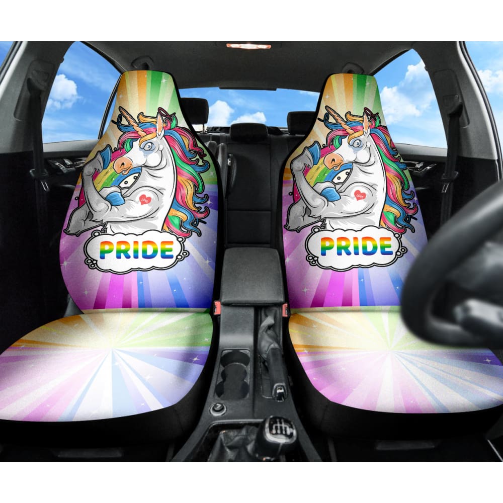 Amazing Unicorn LGBT Pride Car Seat Covers