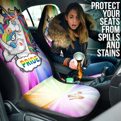 Amazing Unicorn LGBT Pride Car Seat Covers