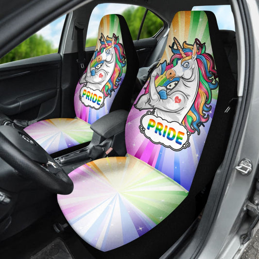 Amazing Unicorn LGBT Pride Car Seat Covers