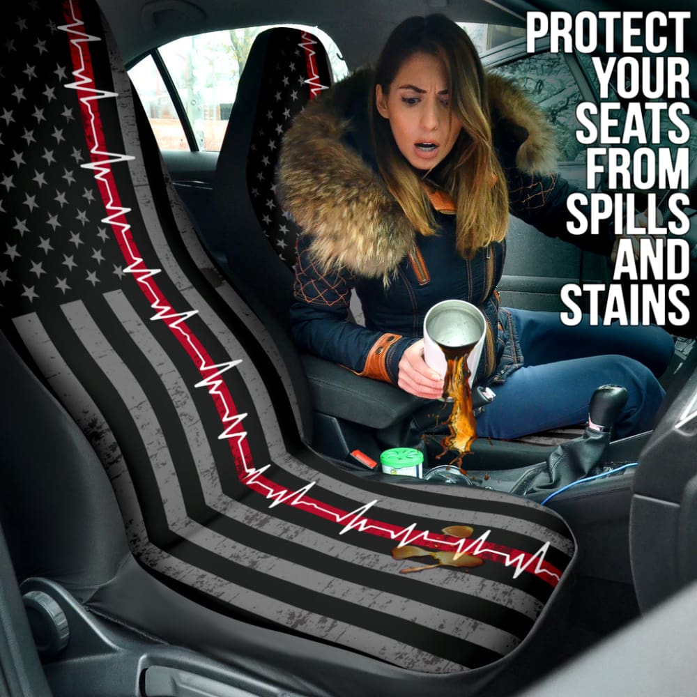Nurse Car Seat Covers Custom American Flag