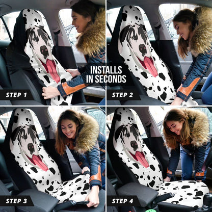 Amazing Great Dane Print Car Seat Covers