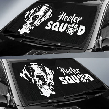 Great Dane Dog Paw Heeler Squad Car Auto Sun Shades