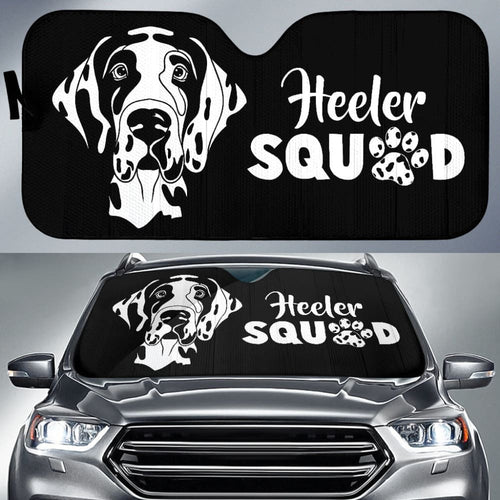 Great Dane Dog Paw Heeler Squad Car Auto Sun Shades