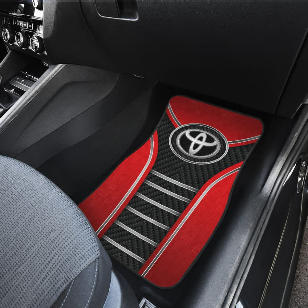 Red Toyota Amazing Style Car Floor Mats Custom