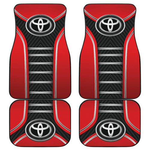 Red Toyota Amazing Style Car Floor Mats Custom