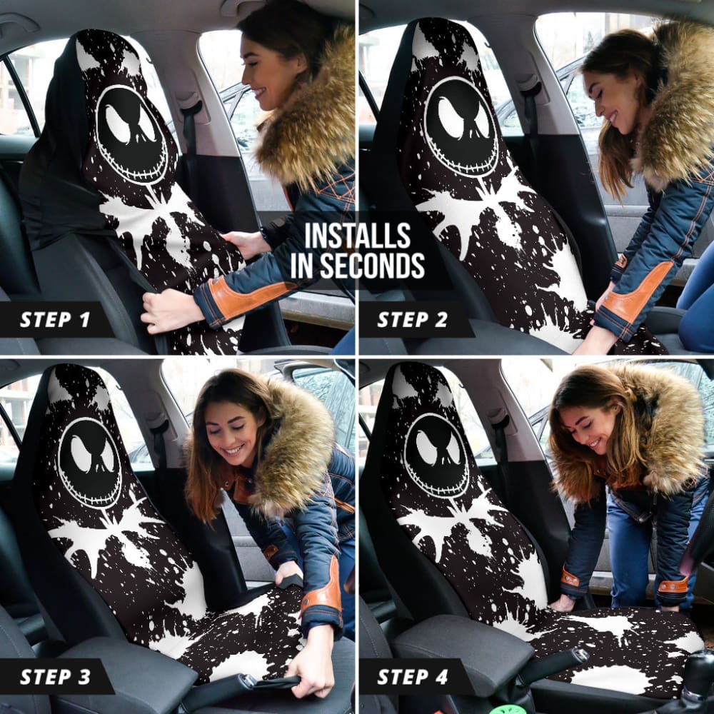 Watercolor Style Jack Skellington Car Seat Covers