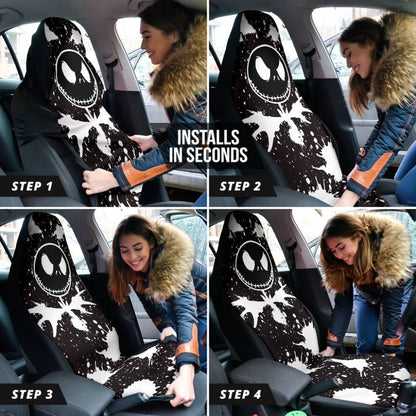 Watercolor Style Jack Skellington Car Seat Covers
