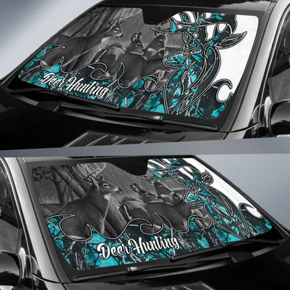 Deer Hunting Muddy Girl Serenity Car Auto Sun Shades Custom