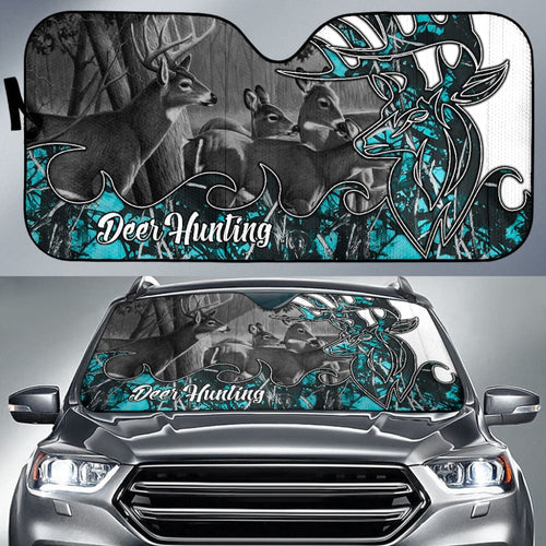 Deer Hunting Muddy Girl Serenity Car Auto Sun Shades Custom