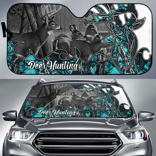 Deer Hunting Muddy Girl Serenity Car Auto Sun Shades Custom